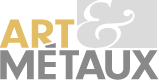 Logo Art & Métaux en noir et or